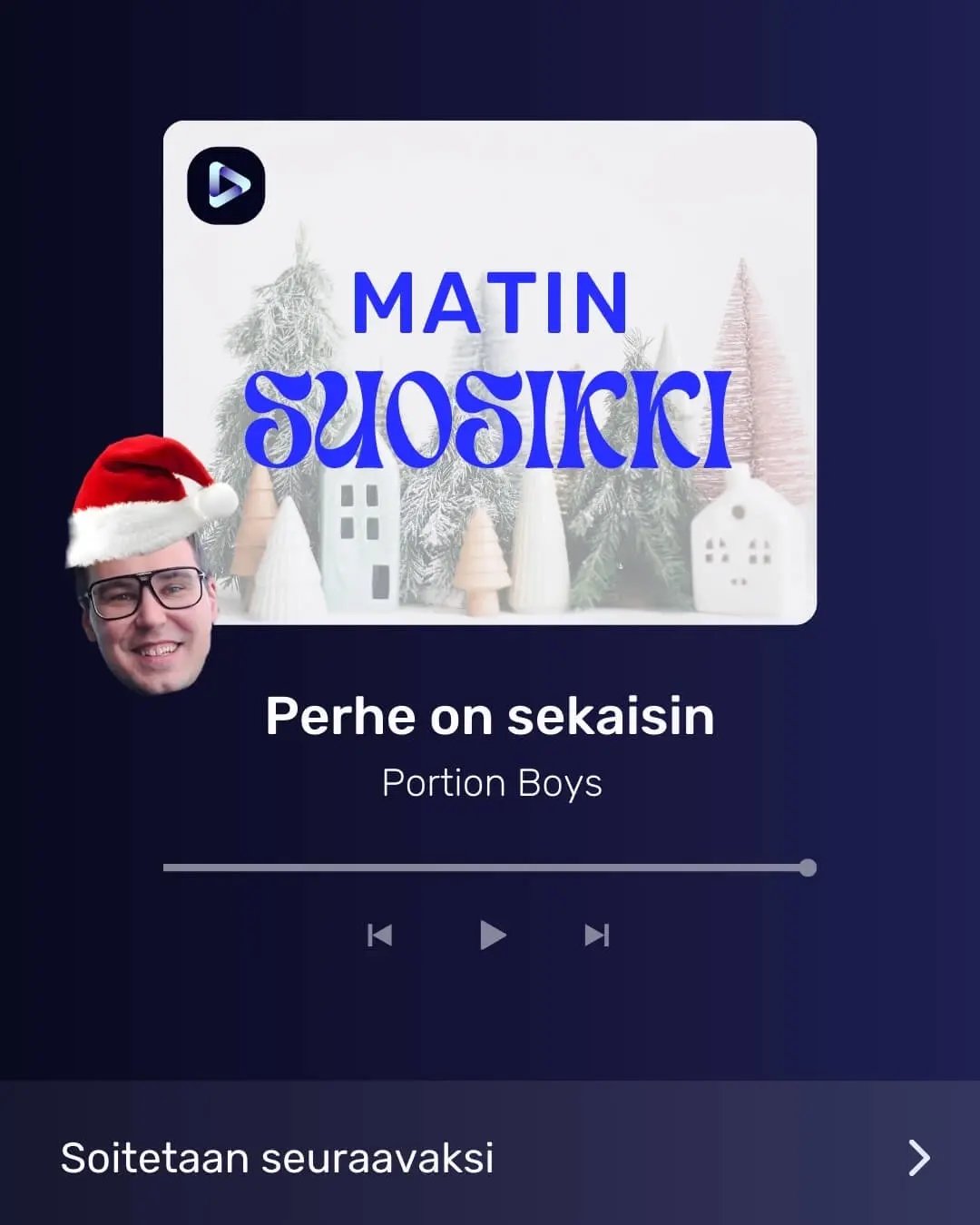 Matin kuva ja tekstit: Matin suosikki, Perhe on sekaisin, Portion Boys.