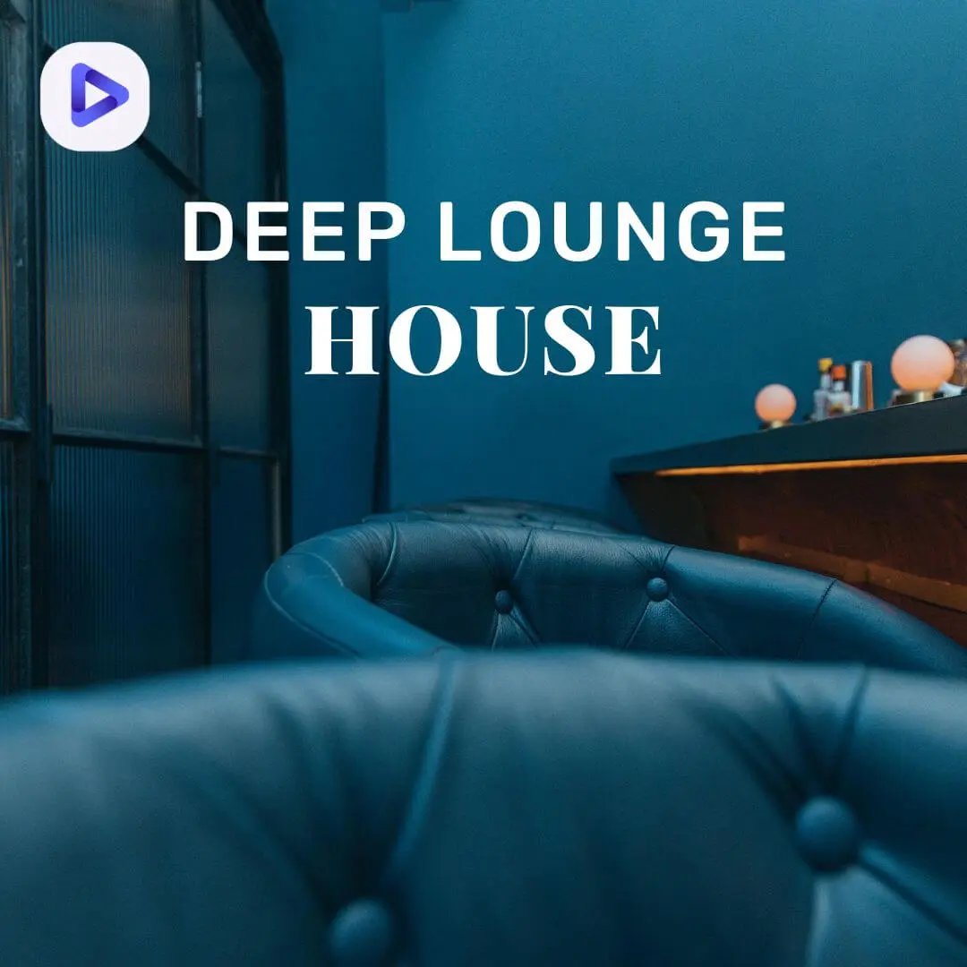 Chairs and a bar counter along with the text: Deep Lounge House.