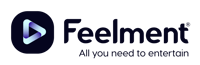 Feelmentin tumma logo, jonka alla teksti: All you need to entertain.