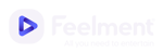 Feelmentin valkoinen logo, jonka alla teksti: All you need to entertain.
