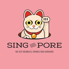Sing and Pore -ravintolan logo.