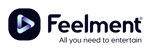 Feelmentin tumma logo, jonka alla teksti: All you need to entertain.