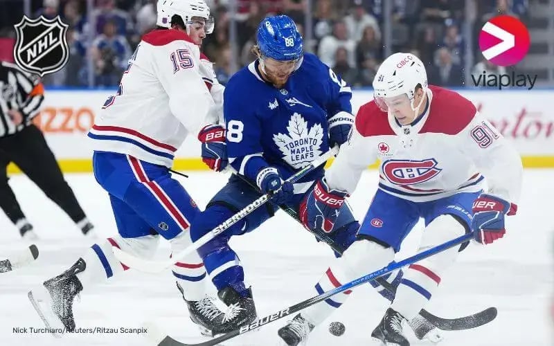 NHL:n pelitilanne Viaplayn lähetyksessä.