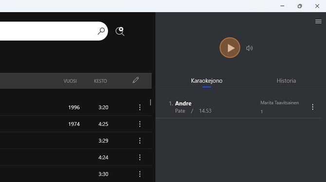 Karaokekappaleen toistaminen - Step 6