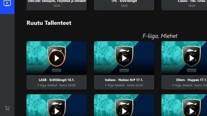 Play-painike Feelmentin sovelluksessa.