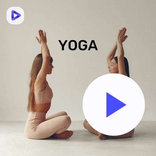Yoga-soittolistakuvake.