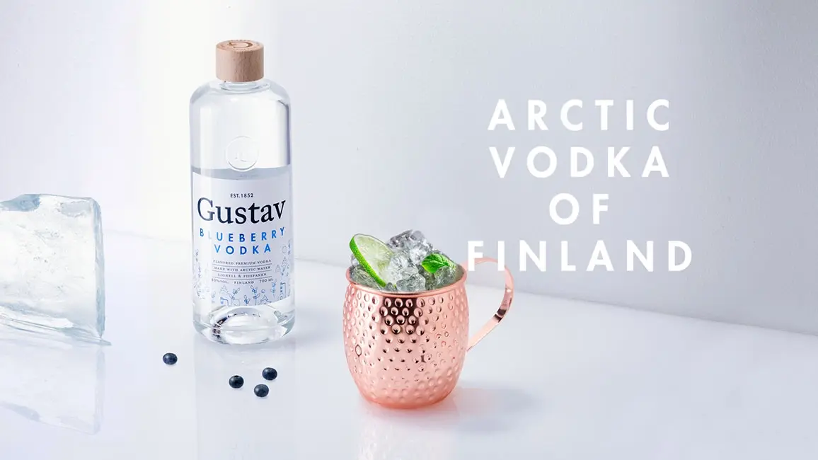 Gustav Blueberry Vodka.
