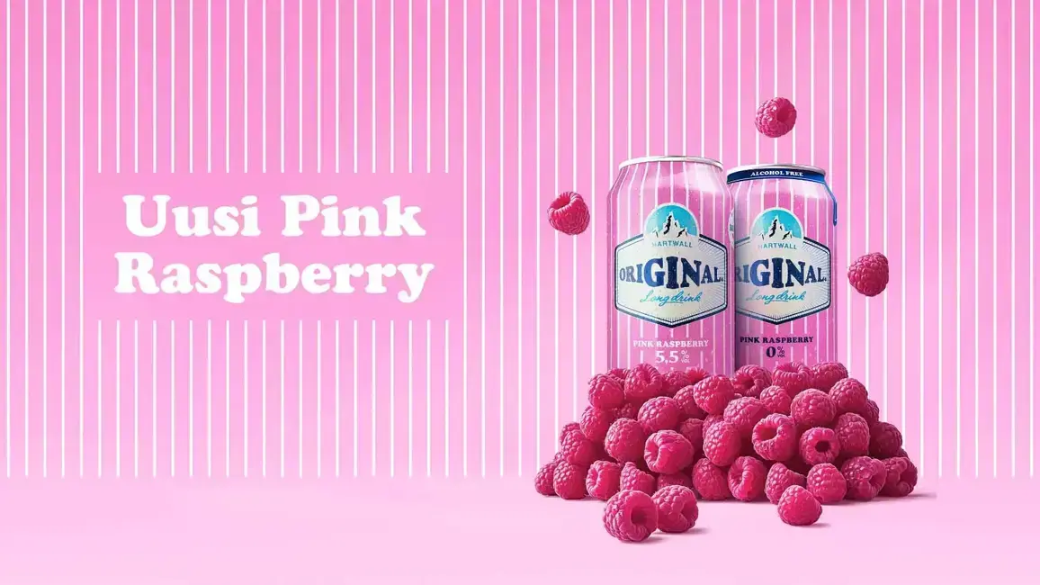 Long Drink Pink Raspberry -tölkit.