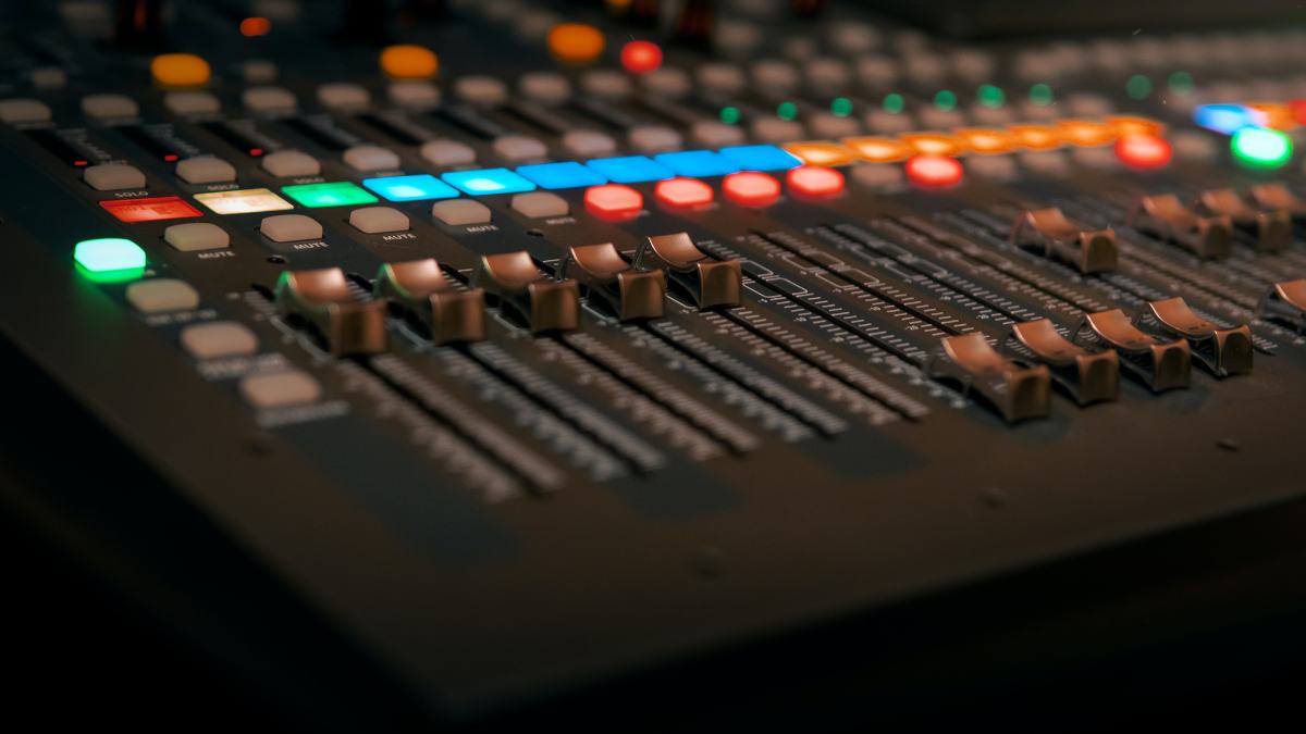 Close-up shot of a mixer.